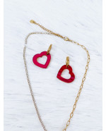 PENDIENTES CORAZÓN HUECO