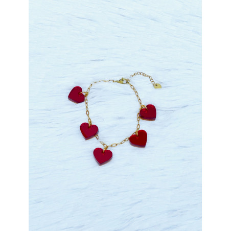 PULSERA 5 CORAZONES