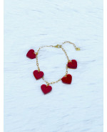 PULSERA 5 CORAZONES