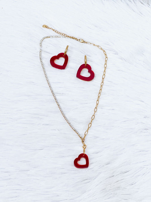 CONJUNTO CORAZÓN HUECO