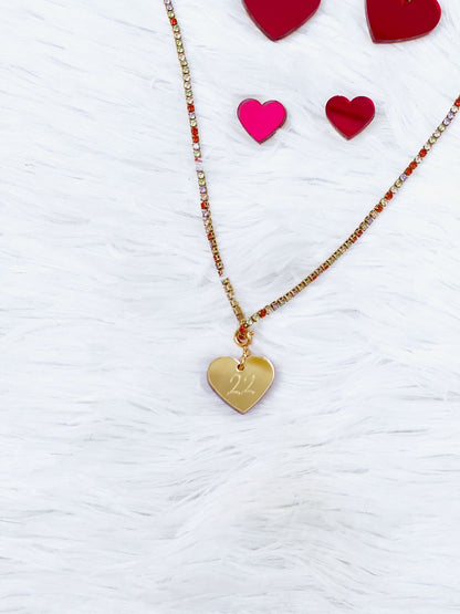 CHARM PERSONALIZABLE CORAZÓN ESPEJO